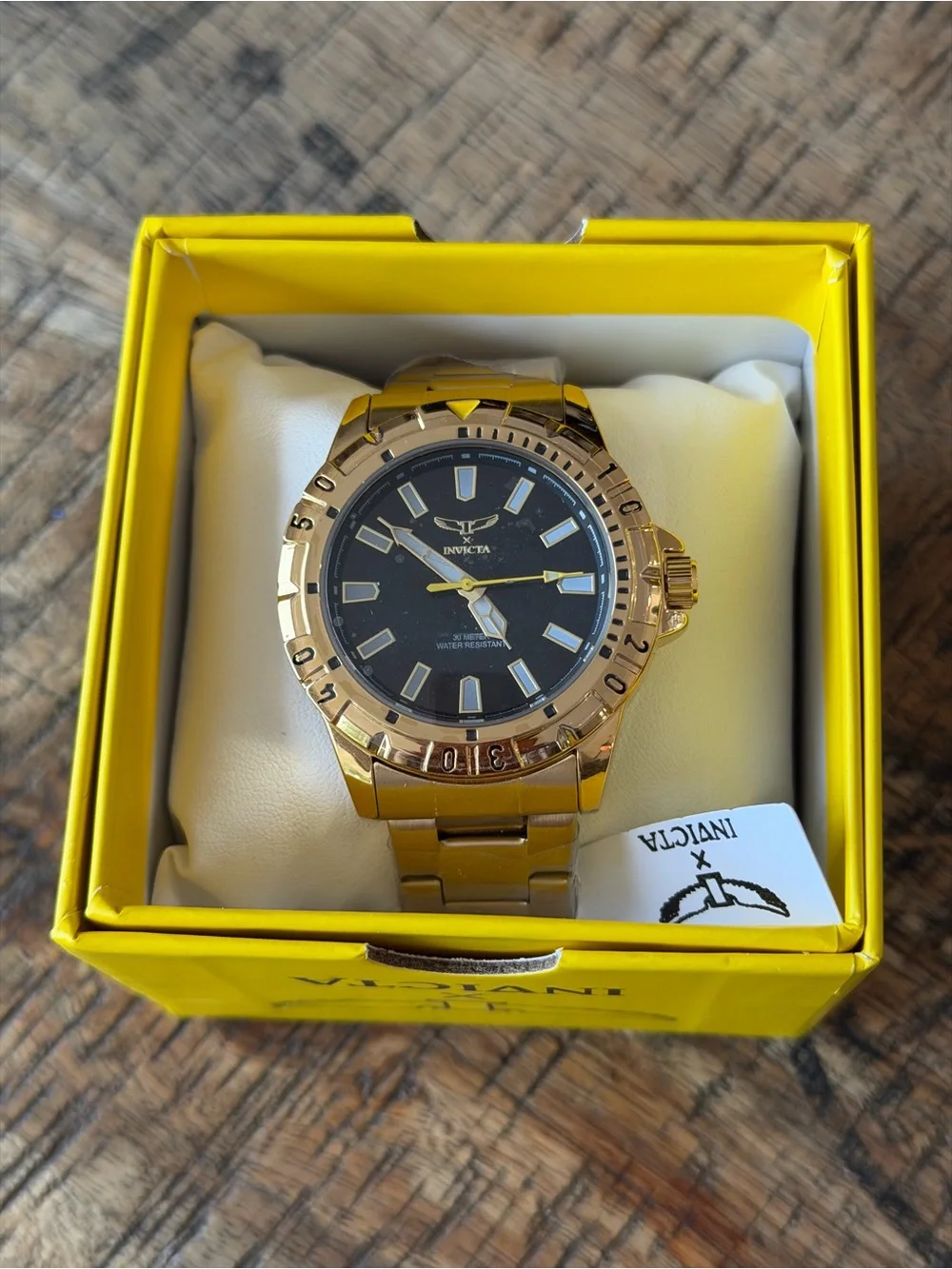 New in Box Invicta Specialty Men’s Watch 42mm - Gold-tone Diver Style